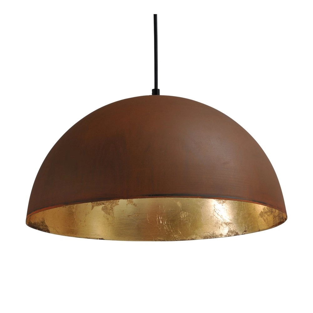 Stoere hanglamp Industria Rust Gold 40