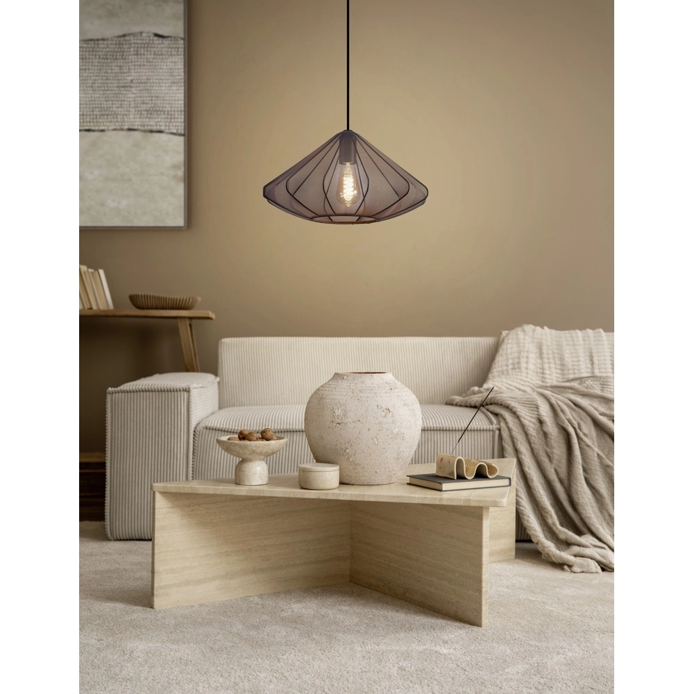 Hanglamp Ø 42cm Dolwen zwart - japandi Eglo 9002759439958