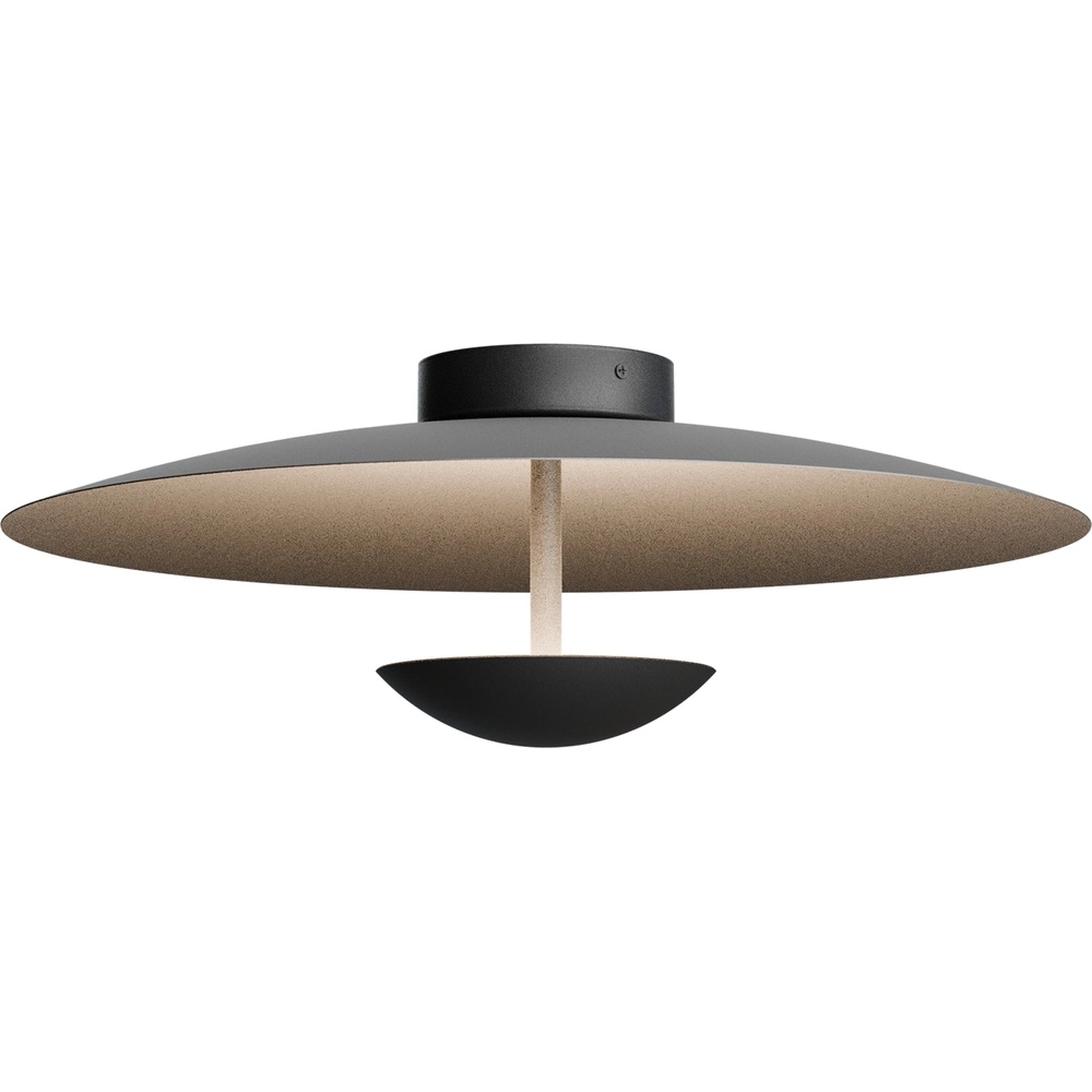 Plafondlamp 16cm Scala Ø 45cm zwart