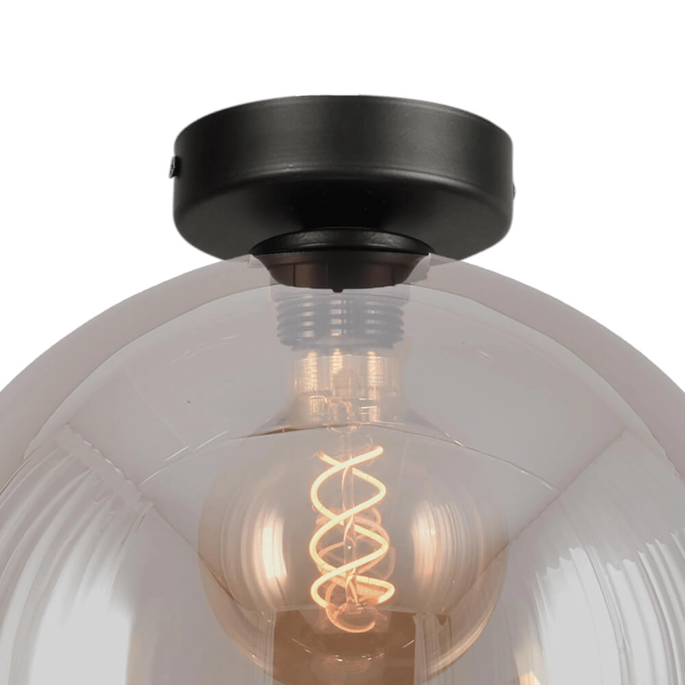 Plafondlamp Bella 2 met Ø 30cm goud glas Masterlight 8718121340821