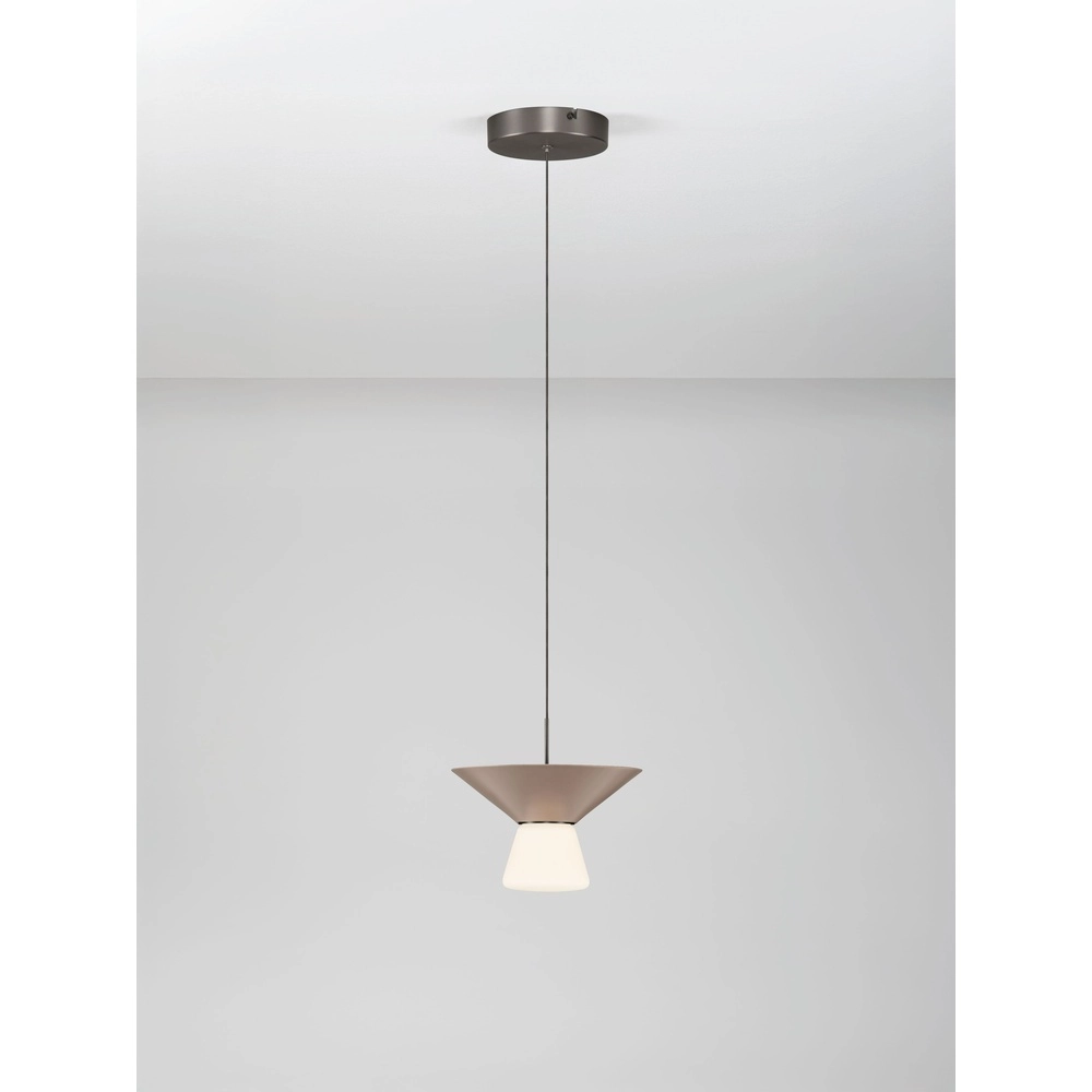 Design hanglamp Baris bruin Ø 22cm Lyora 5212017495266