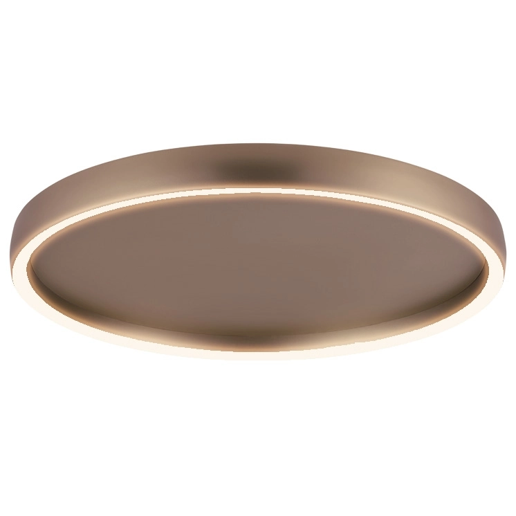 Plafondlamp Trabuco zwart met bruin Ø 55cm