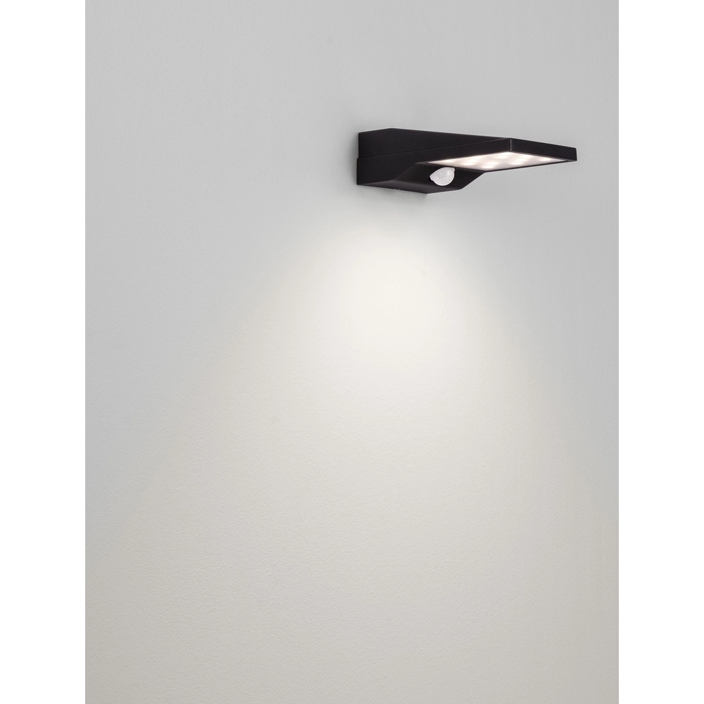 Solar wandlamp Tek zwart