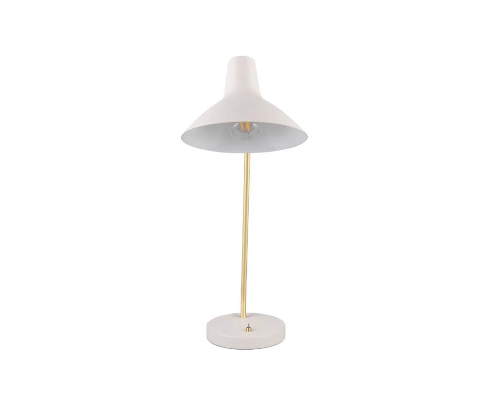Strakke bureaulamp Traveller wit Trio 4017807613728