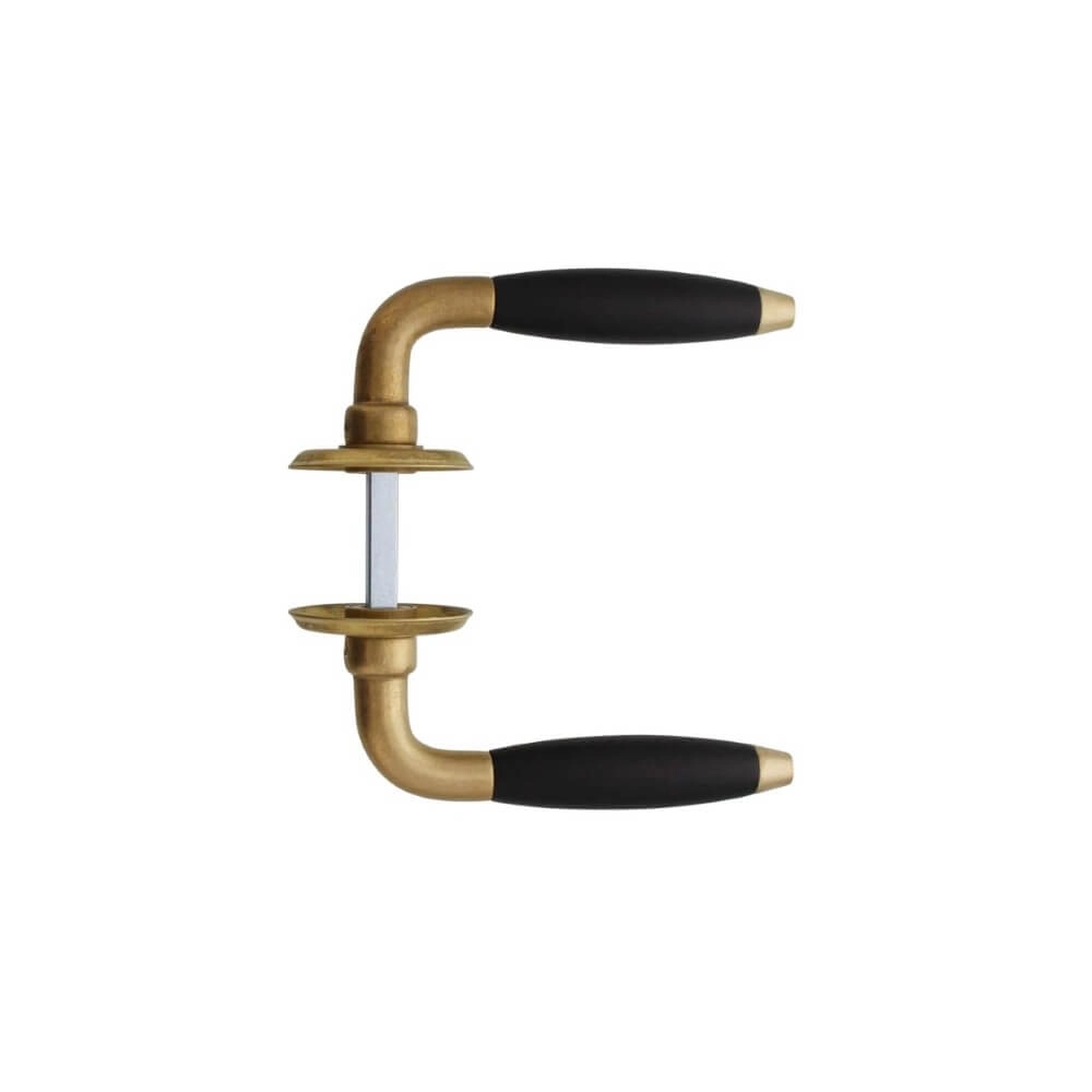 Deurklink Antonnet messing getrommeld Intersteel 8714186485835