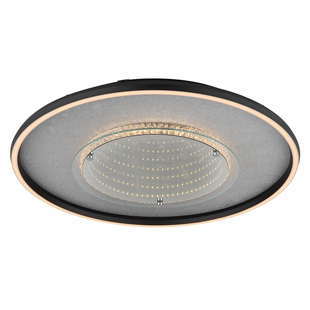 Plafondlamp Mirrora zwart Ø 51,5cm Globo 9007371569854