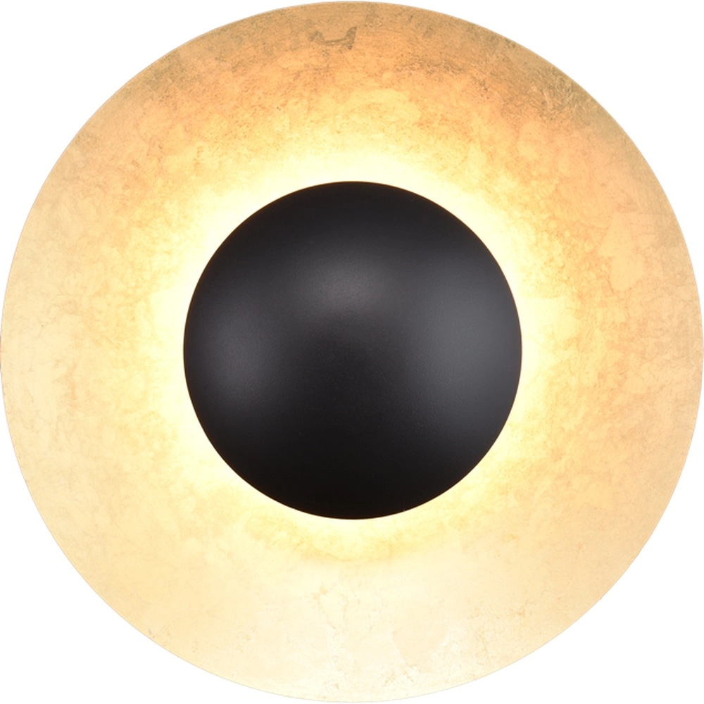 Wandlamp Zyan zwart met goud Masterlight 8718121207490