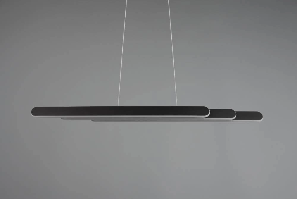 Hanglamp Helios 130cm zwart Trio 4017807577839