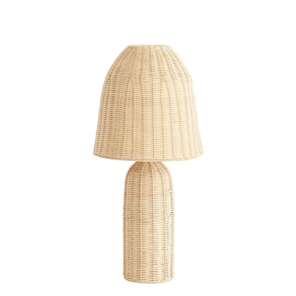 Rotan schemerlamp Mandor Ø 28,5cm - donker rotan