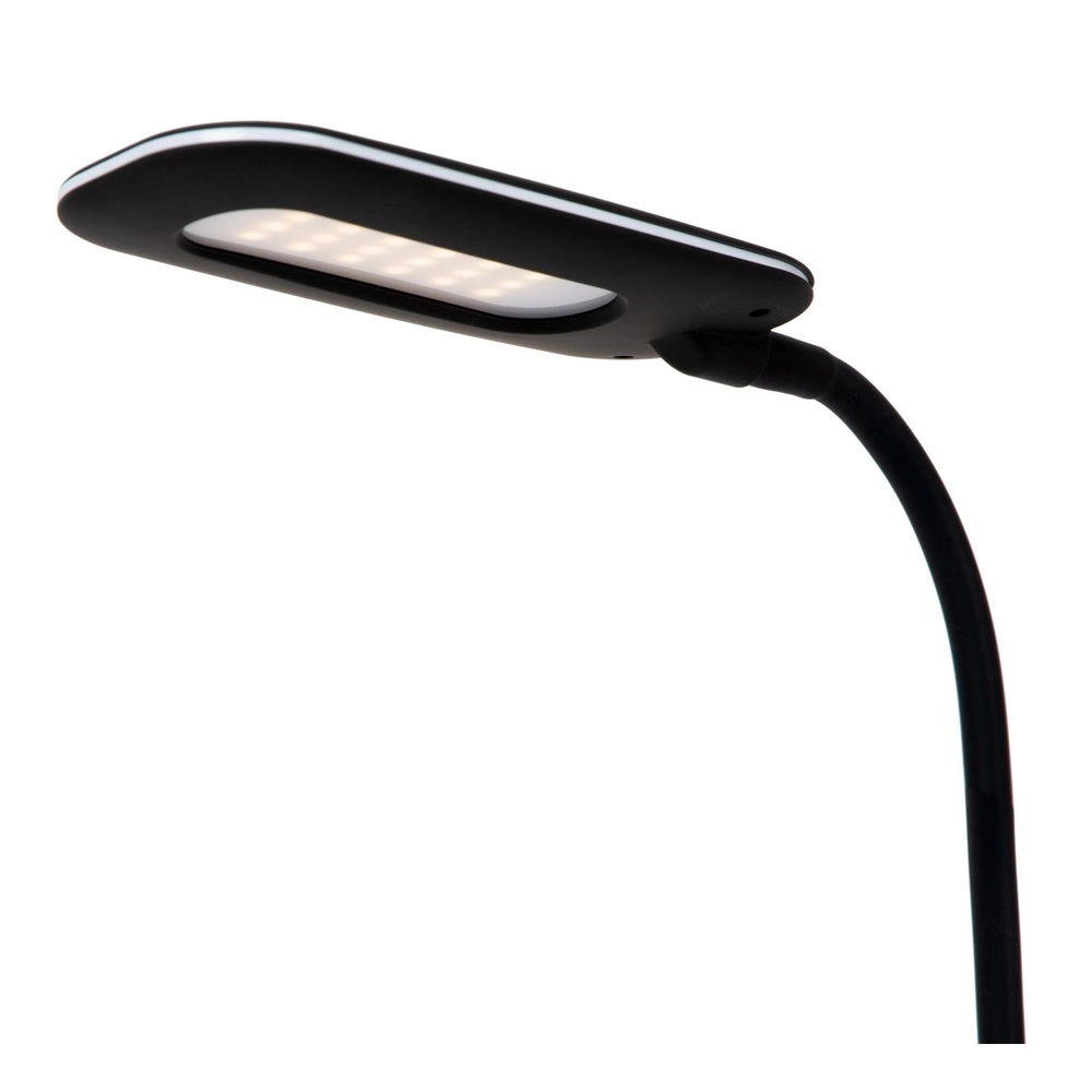 Bureaulamp Penny met draadloos oplaadpaneel zwart Lucide 5411212185914