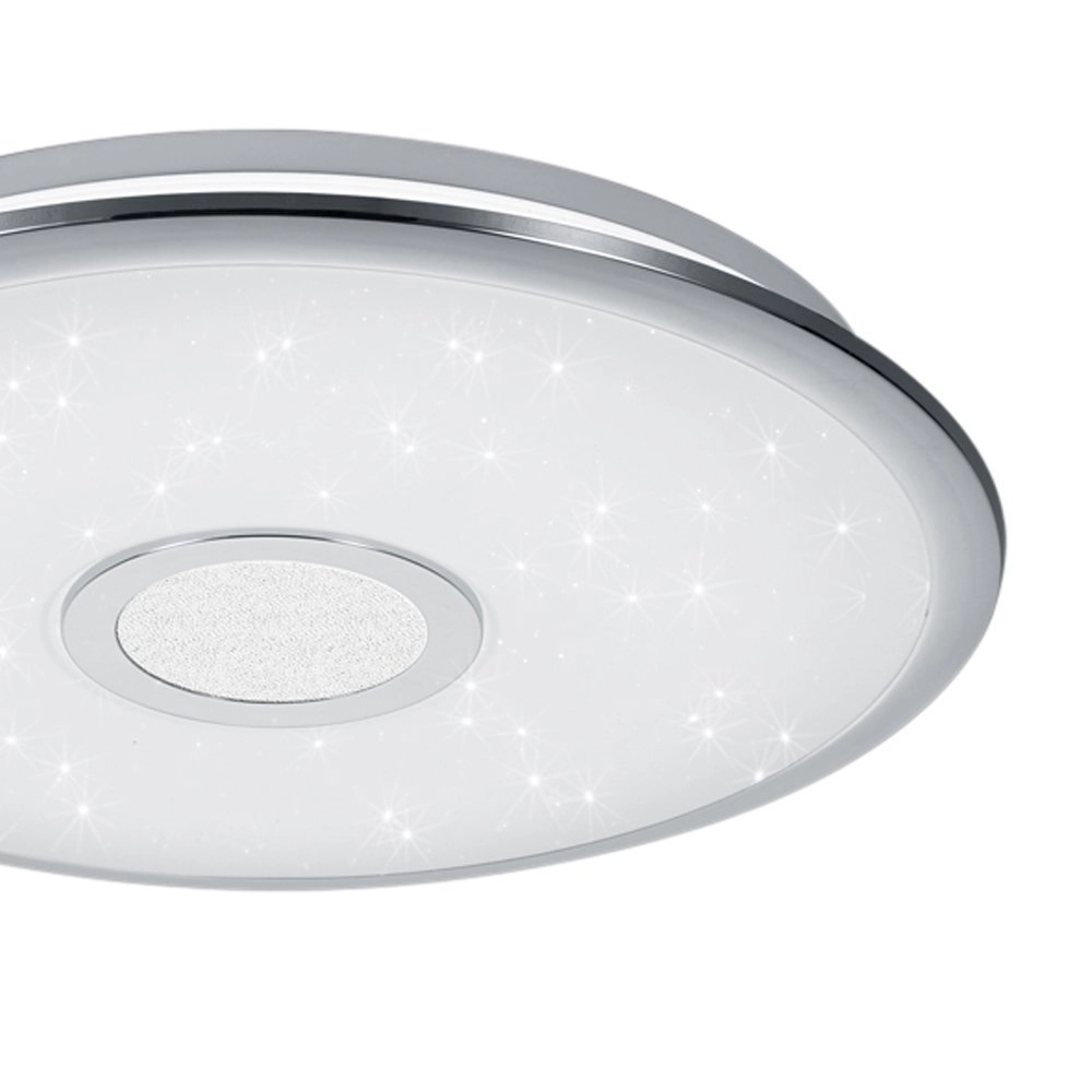 Plafonniere Osaka 42cm grijs met stereffect Trio 4017807337723