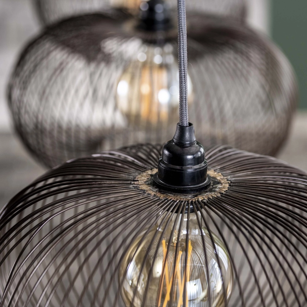4-lichts hanglamp Copper Ø 35cm Lyora 8716803513266