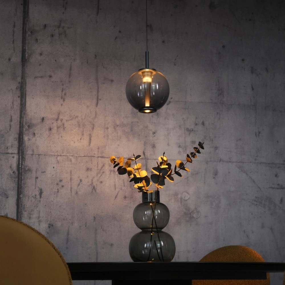 Led hanglamp Pure Infinity met smoke glas - Ø 18cm Paul Neuhaus 4012248399033