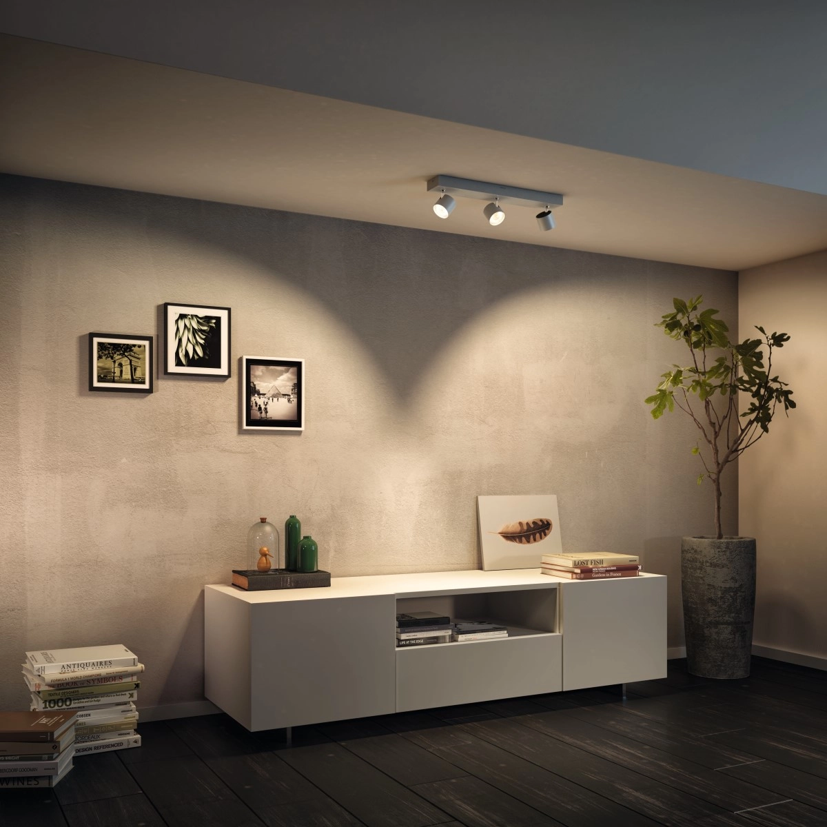 Spotlamp Star 3-lichts wit Philips 8718696154649