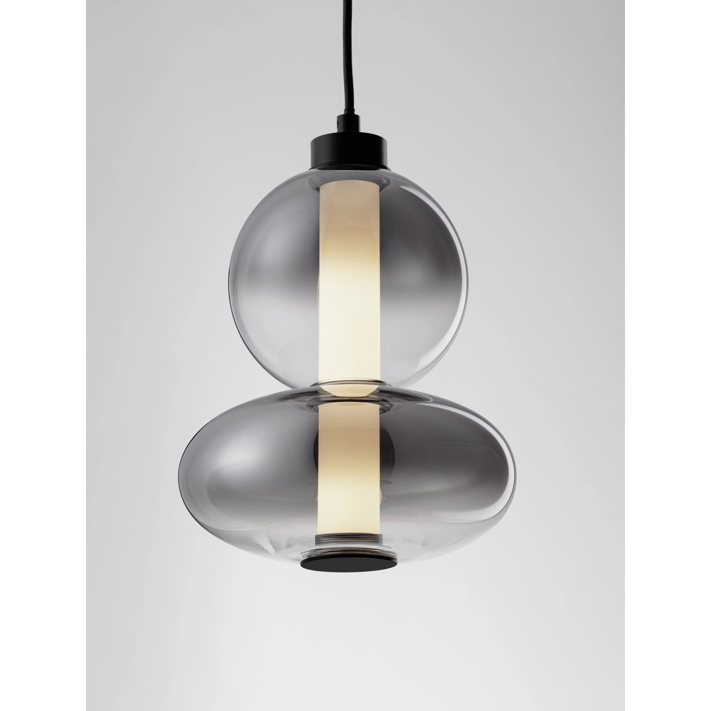 Hanglamp Bally smoke glas 27,5cm