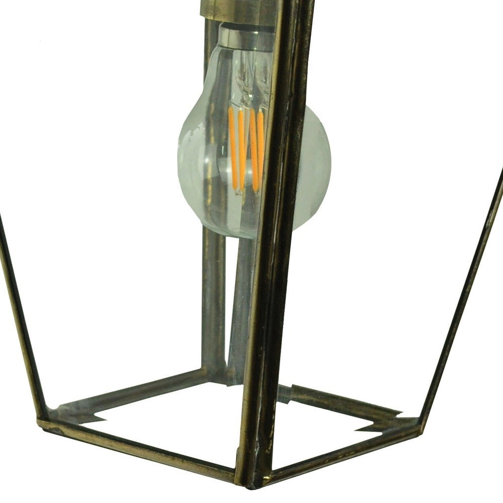 Landelijke muurlamp Pagoda antiek koper (ANT) Limehouse