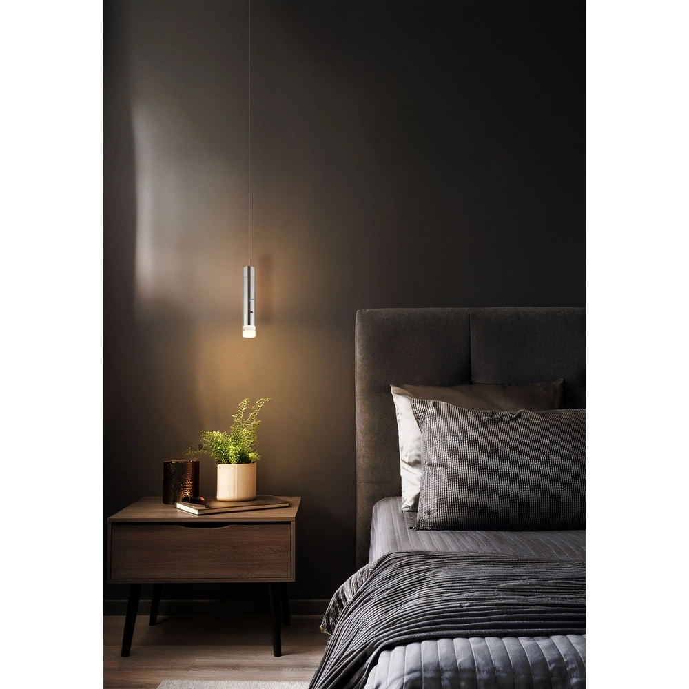 Strakke hanglamp Pelo nikkel Globo 9007371575824