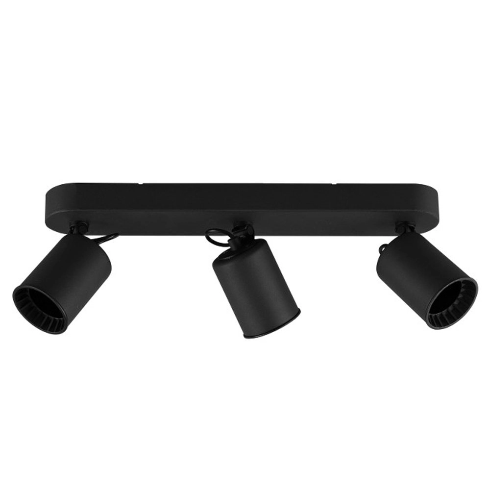 Zwarte plafondlamp Pago met 3 spots Zwarte plafondlamp Pago met 3 spots