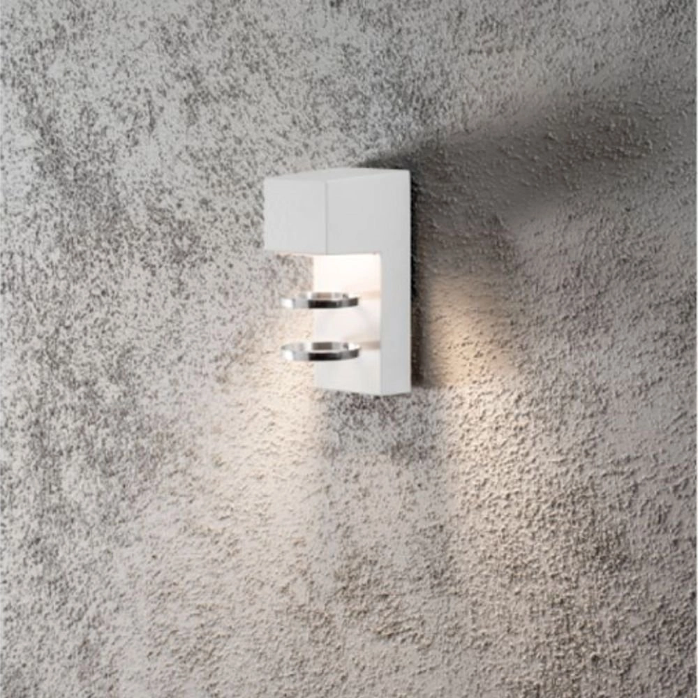 Witte buitenlamp Acerra Led Wandspot KonstSmide 7318307957259
