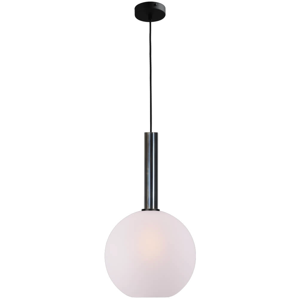 Hanglamp Ø 30cm Bella 2 Dappled oil met mat wit glas Hanglamp Ø 30cm Bella 2 Dappled oil met mat wit glas