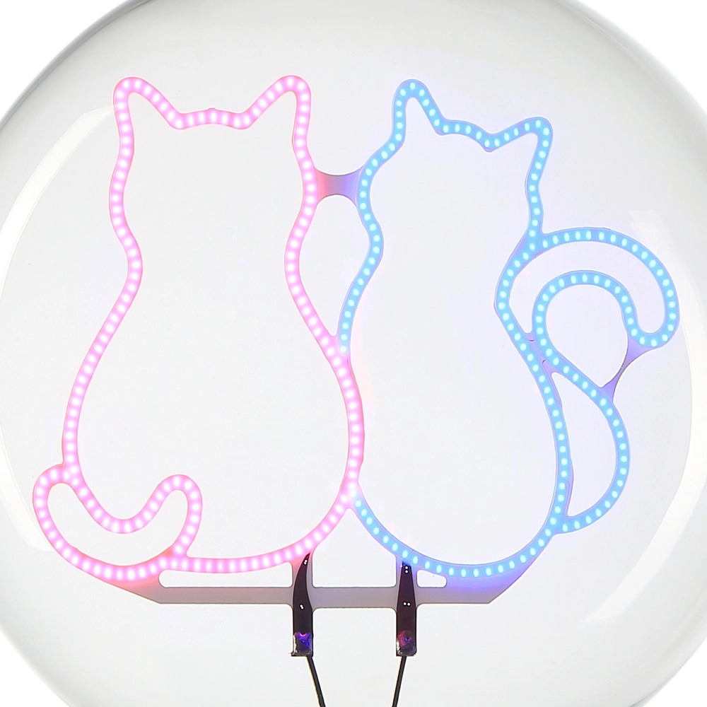 E27 lichtbron Lumopop katten - roze blauw Brilliant 4004353477676