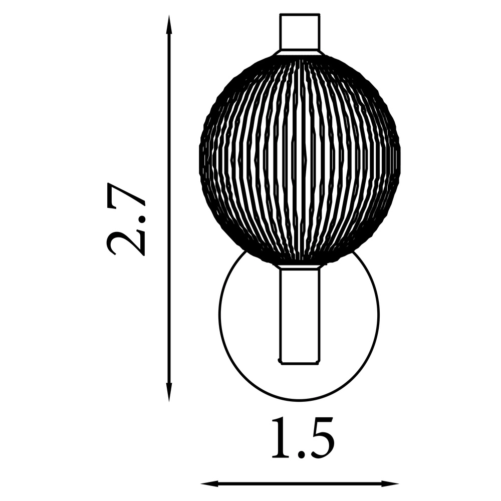 Design wandlamp Luminique goud met wit glas Searchlight 5053423297170