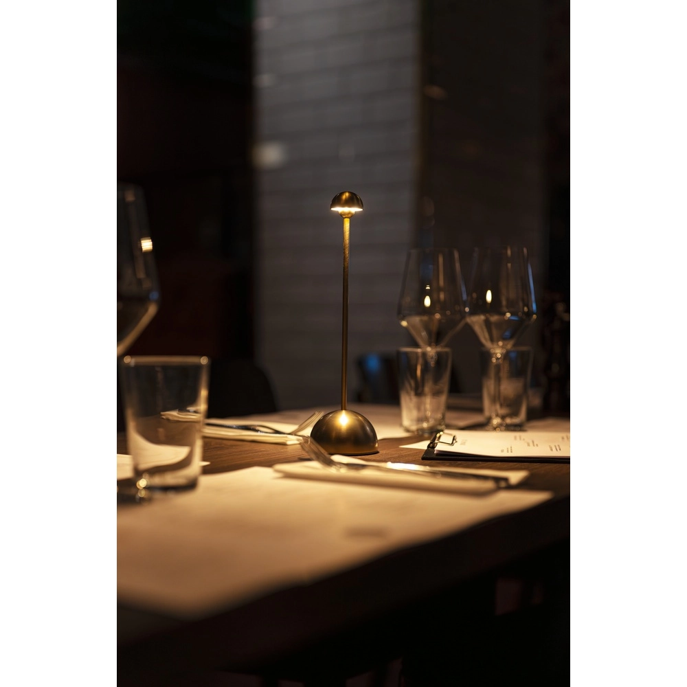 Gouden tafellamp Bandol oplaadbaar KonstSmide 7318300030409