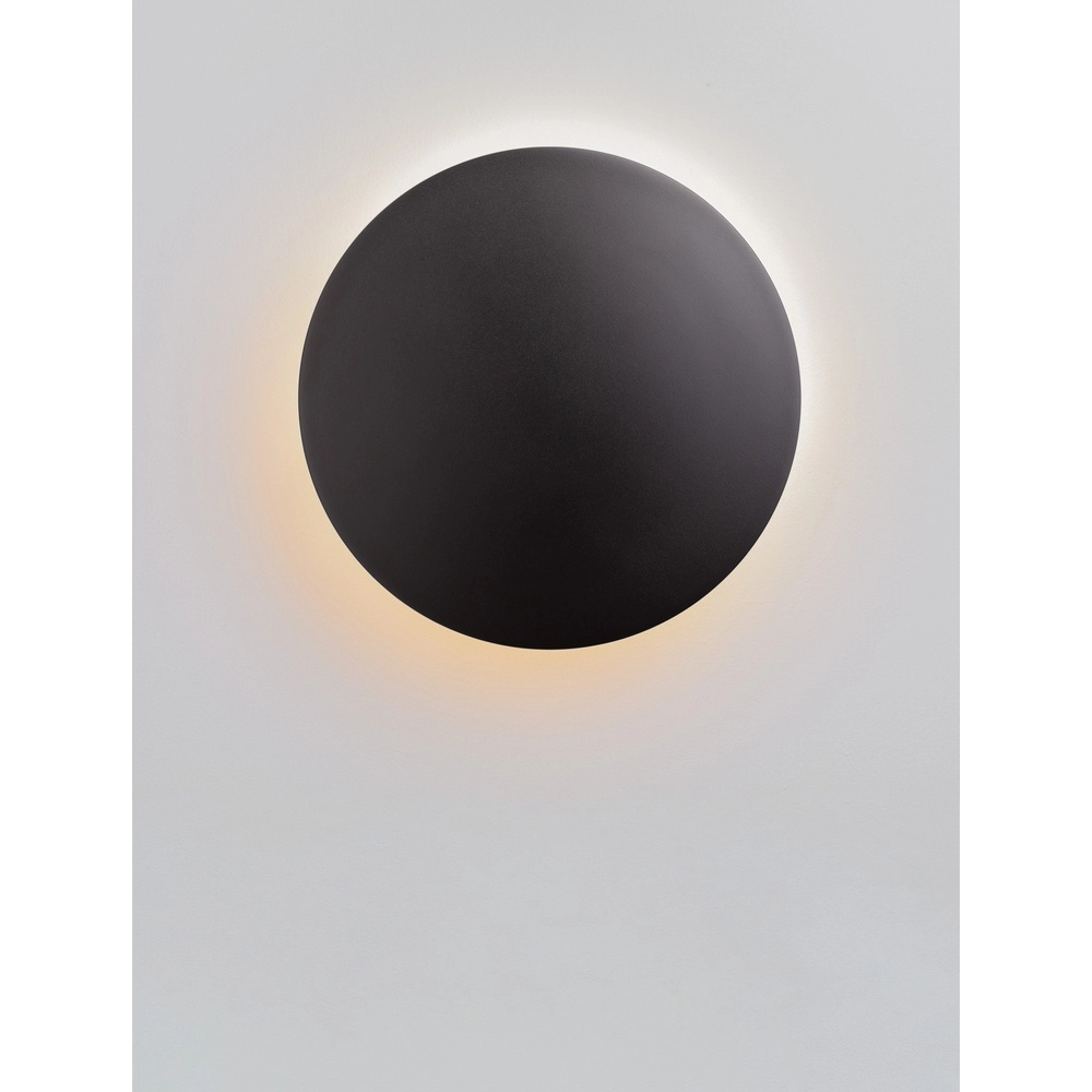 Ronde wandlamp Copper zwart Ø 30cm Lyora 5212017447388