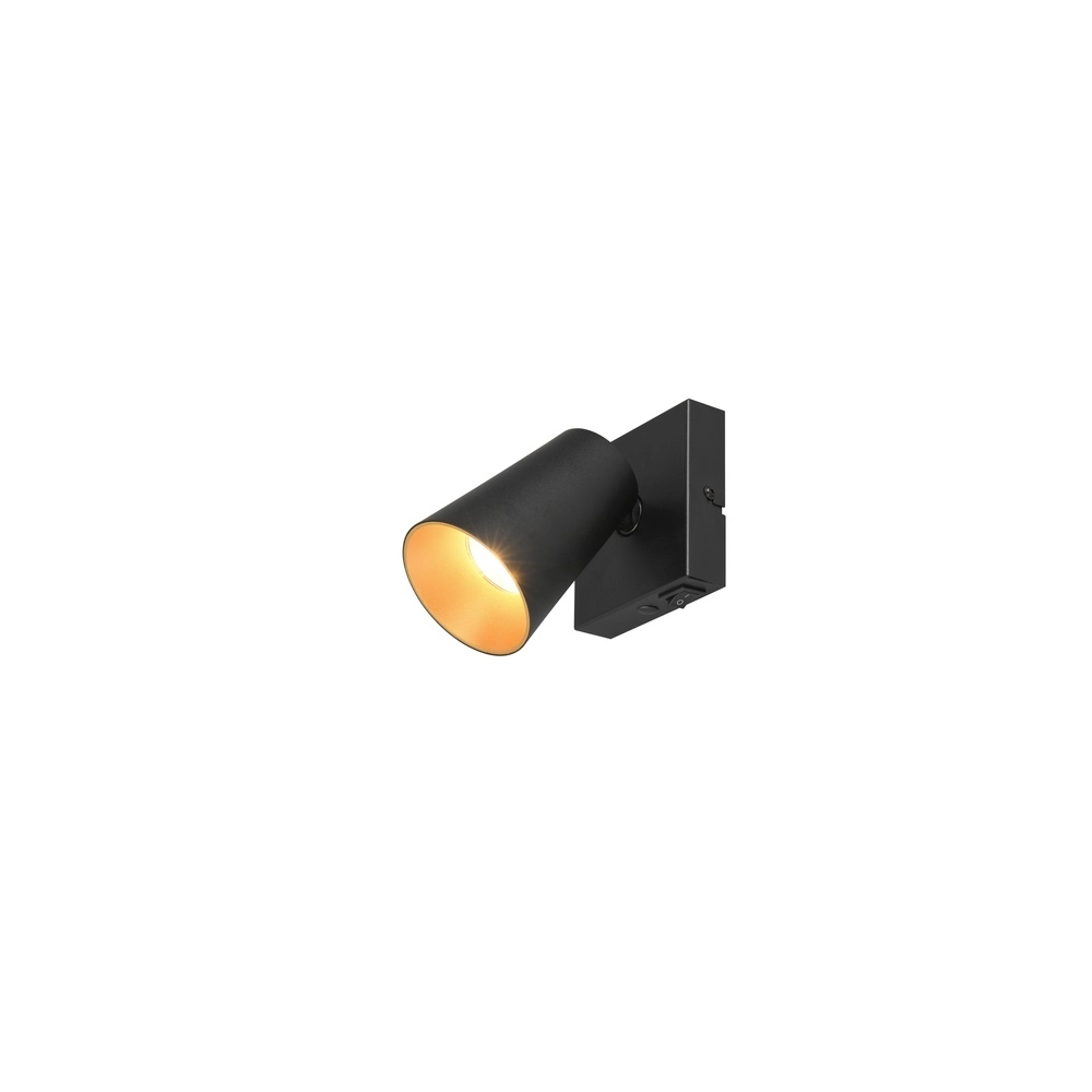 Wandspot Sharp zwart met schakelaar Wandspot Sharp zwart met schakelaar