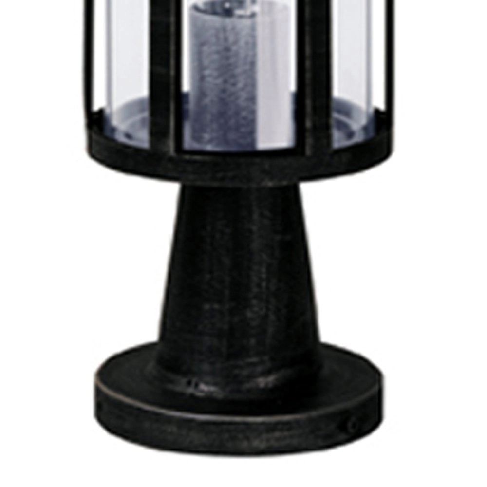 Sokkel buitenlamp Holli zwart - zilver Albert 4007235005424