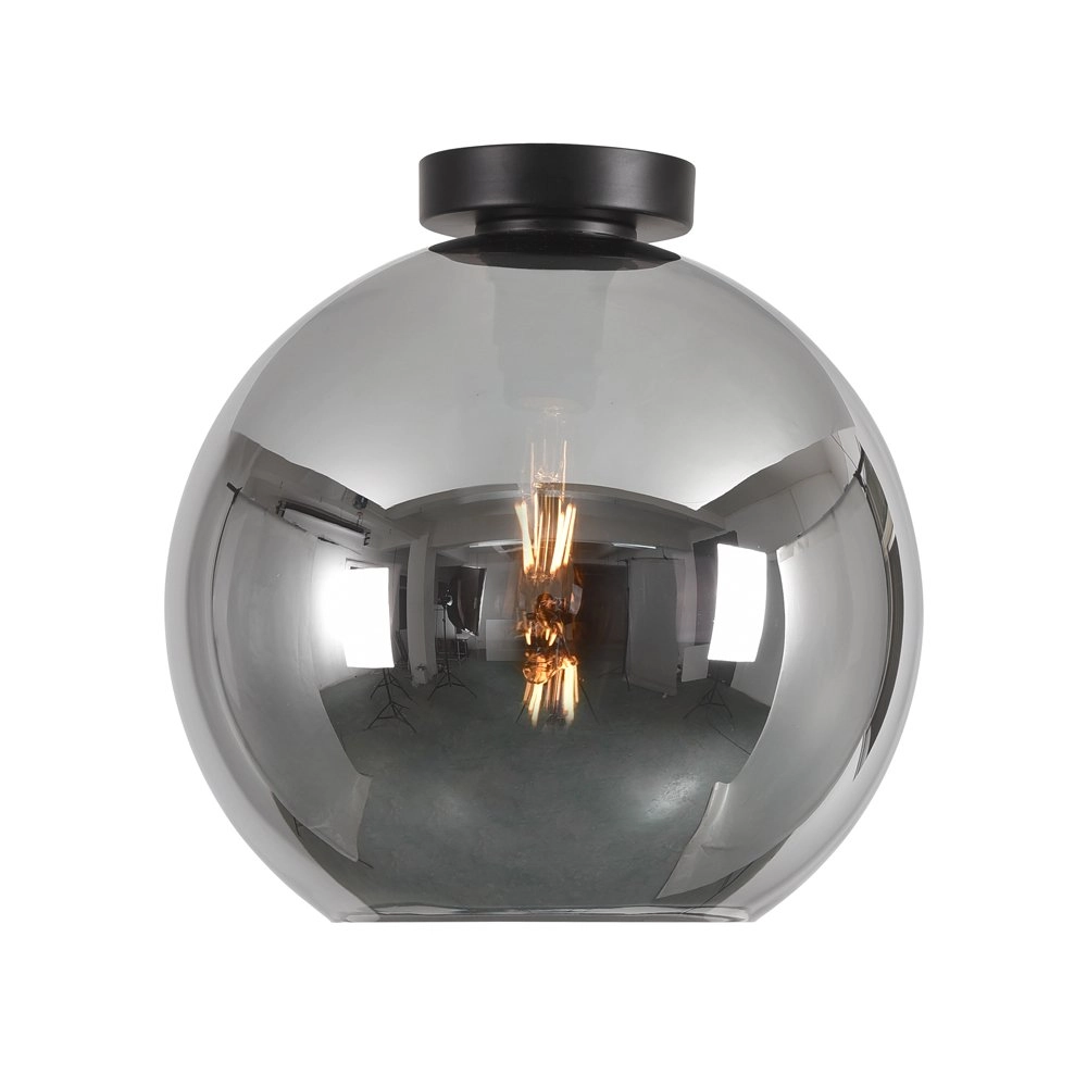 Ø 30cm plafondlamp Marino-30 met smoke glas