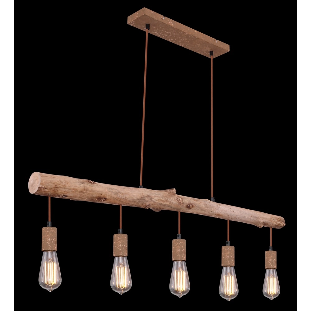 Eetkamer hanglamp Jakob roest bruin Globo 9007371389636