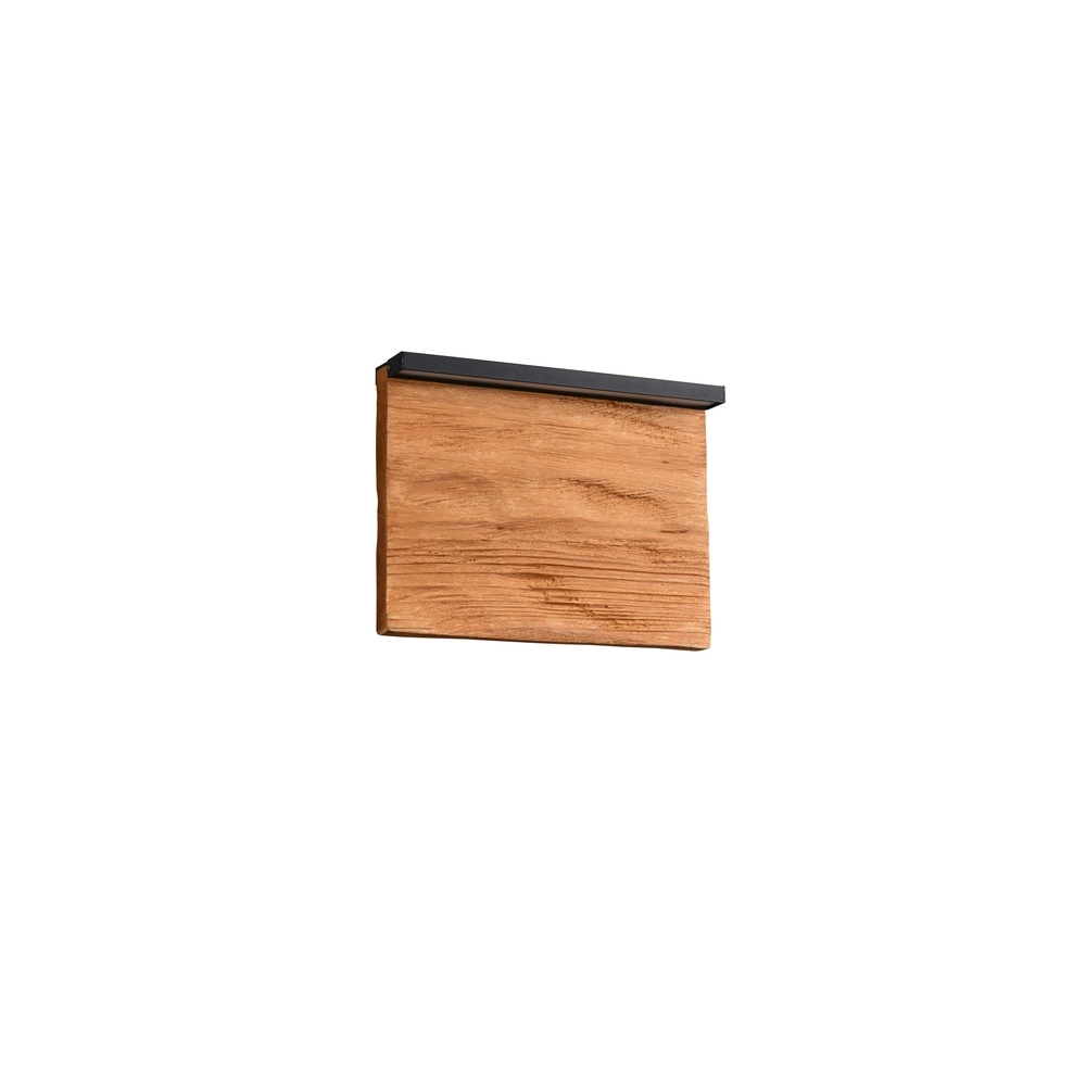 Design wandlamp Kalea zwart met hout 20cm Trio 4017807661385