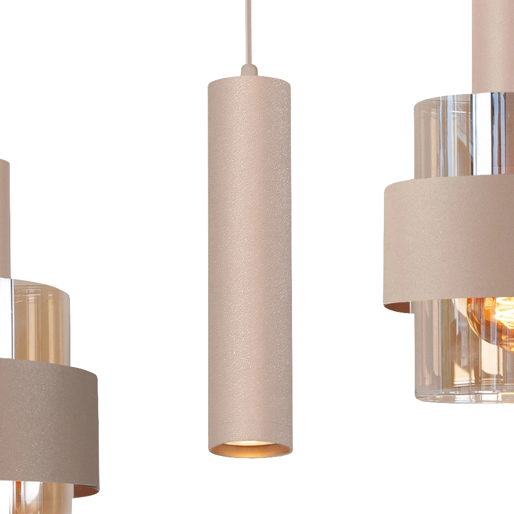 Eettafel hanglamp Marrone 7L - zand Highlight 8718379052101