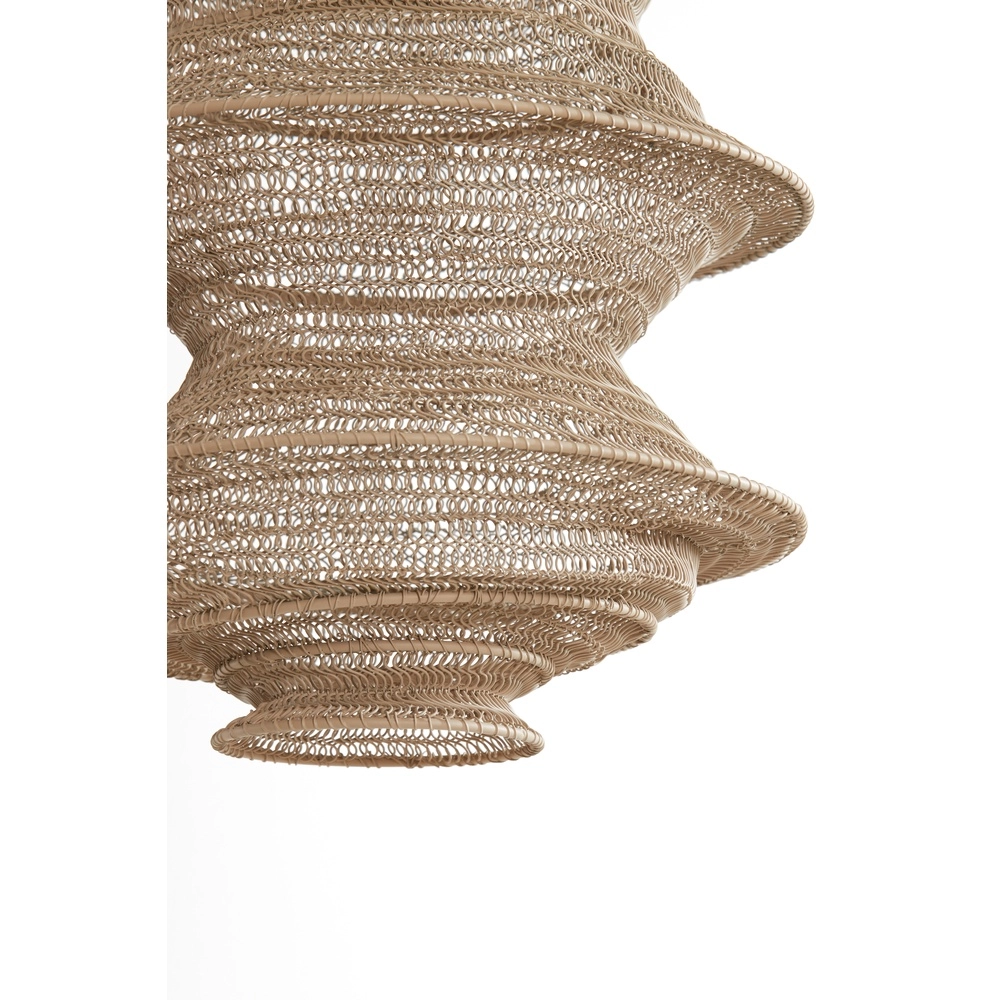 Metalen net hanglamp Nakisha Ø 31cm - zand Light & Living 8717807694999