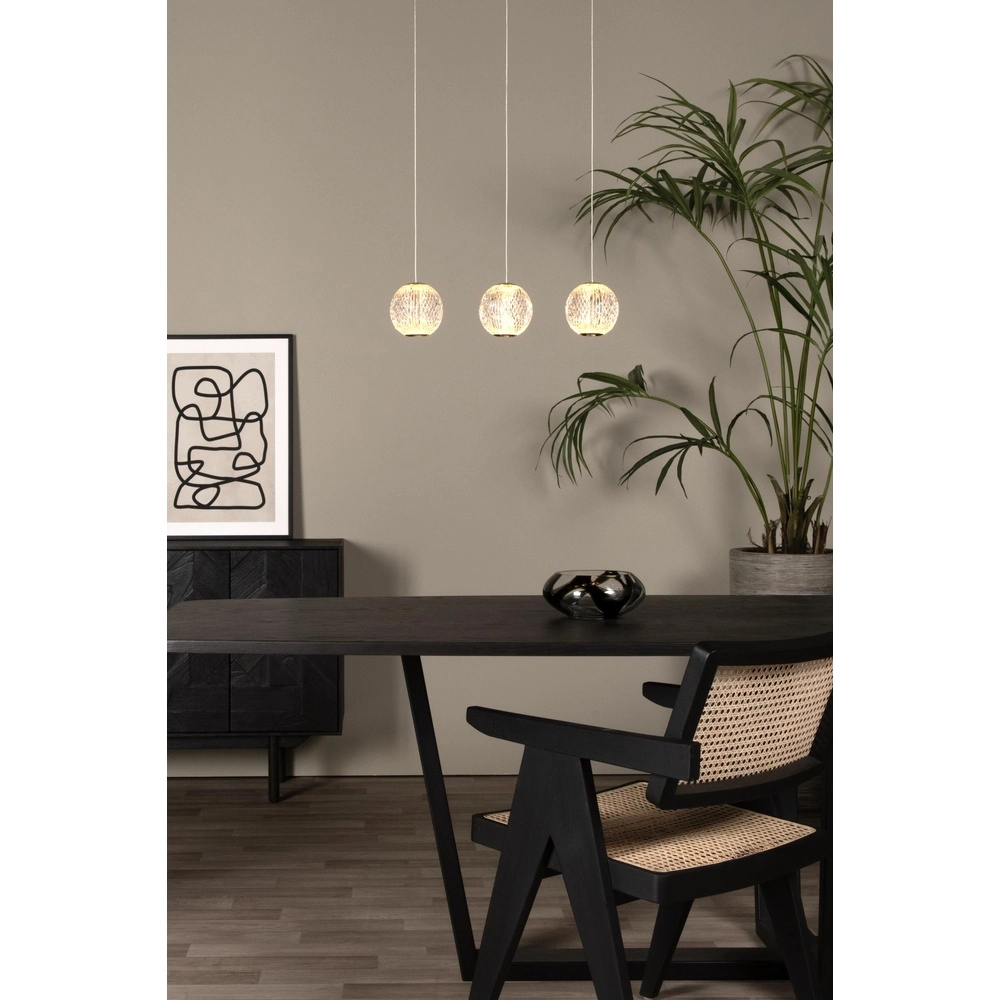 Gouden hanglamp Cintra 3-lichts Lucide 5411212134387