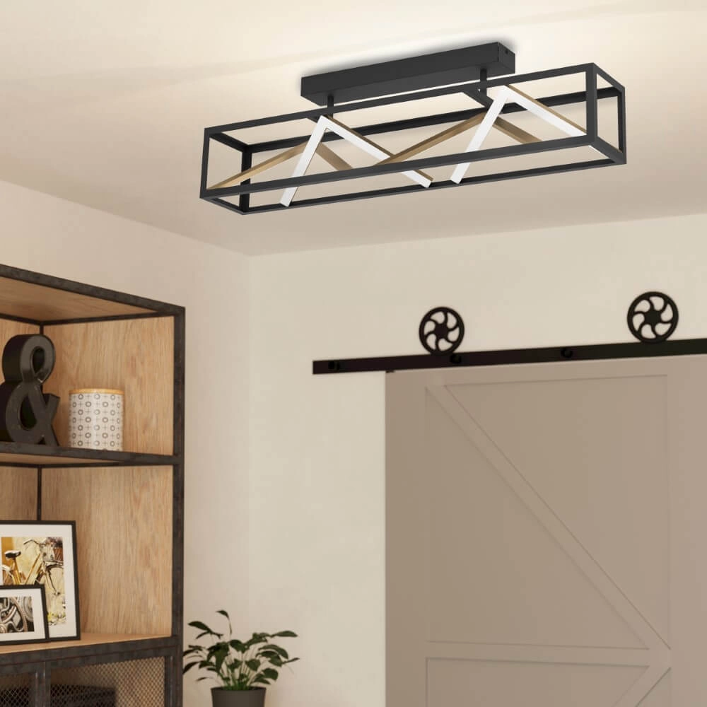 Design plafondlamp Penela zwart met goud Stars of Light 9008606313747