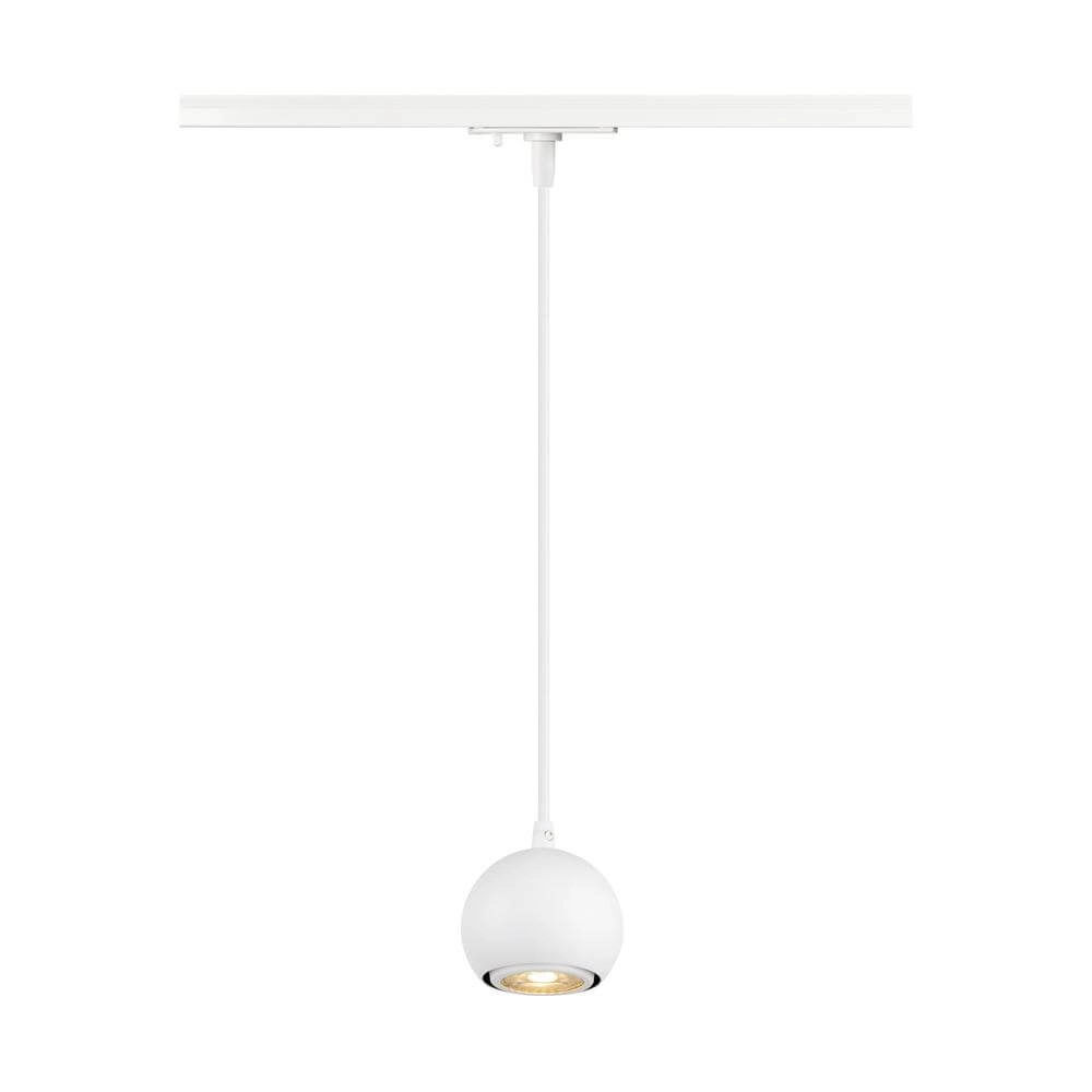 Hanglamp voor rail Light Eye 90 wit 1-fase Ø 9cm