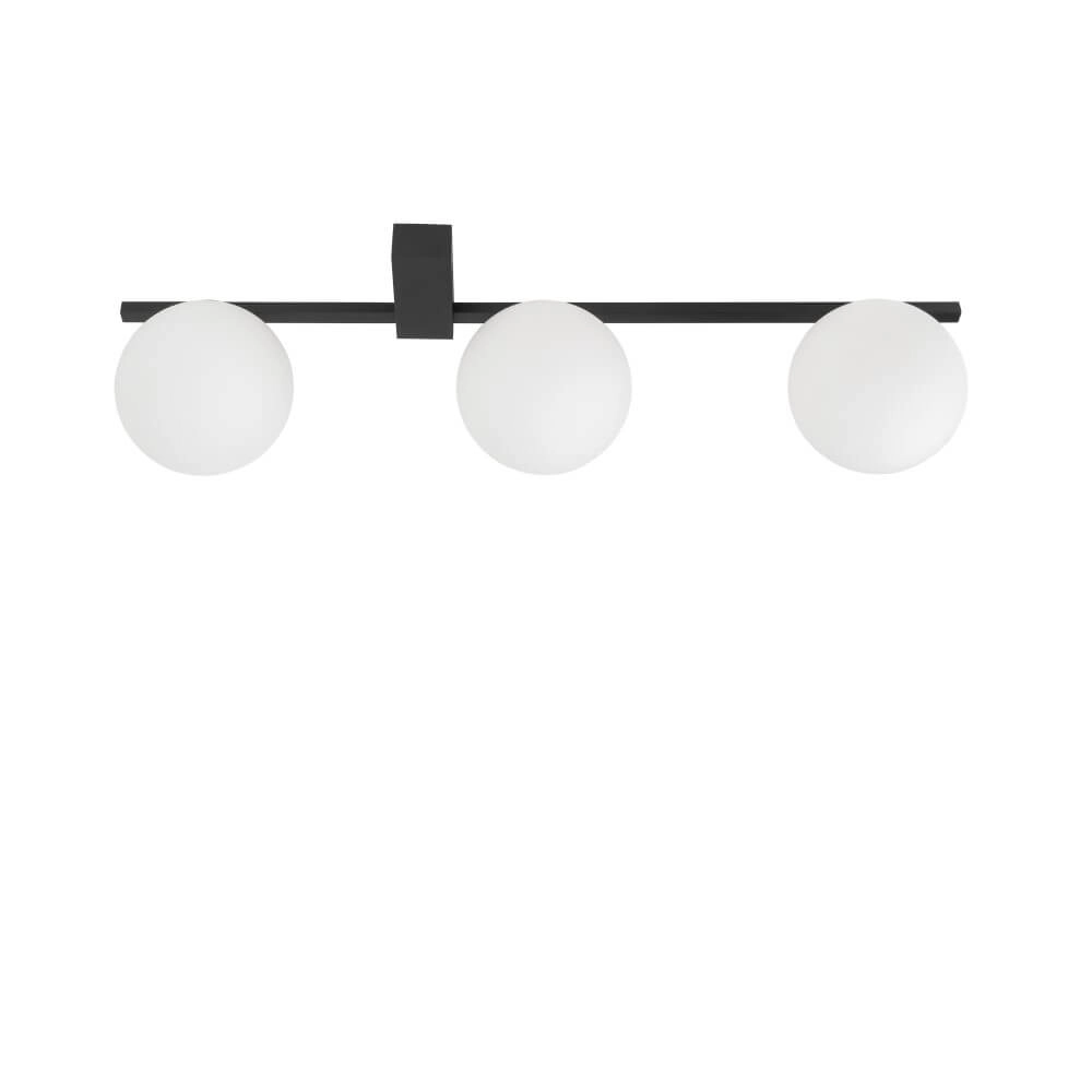 Glazen hanglamp Pik 3x wit glas