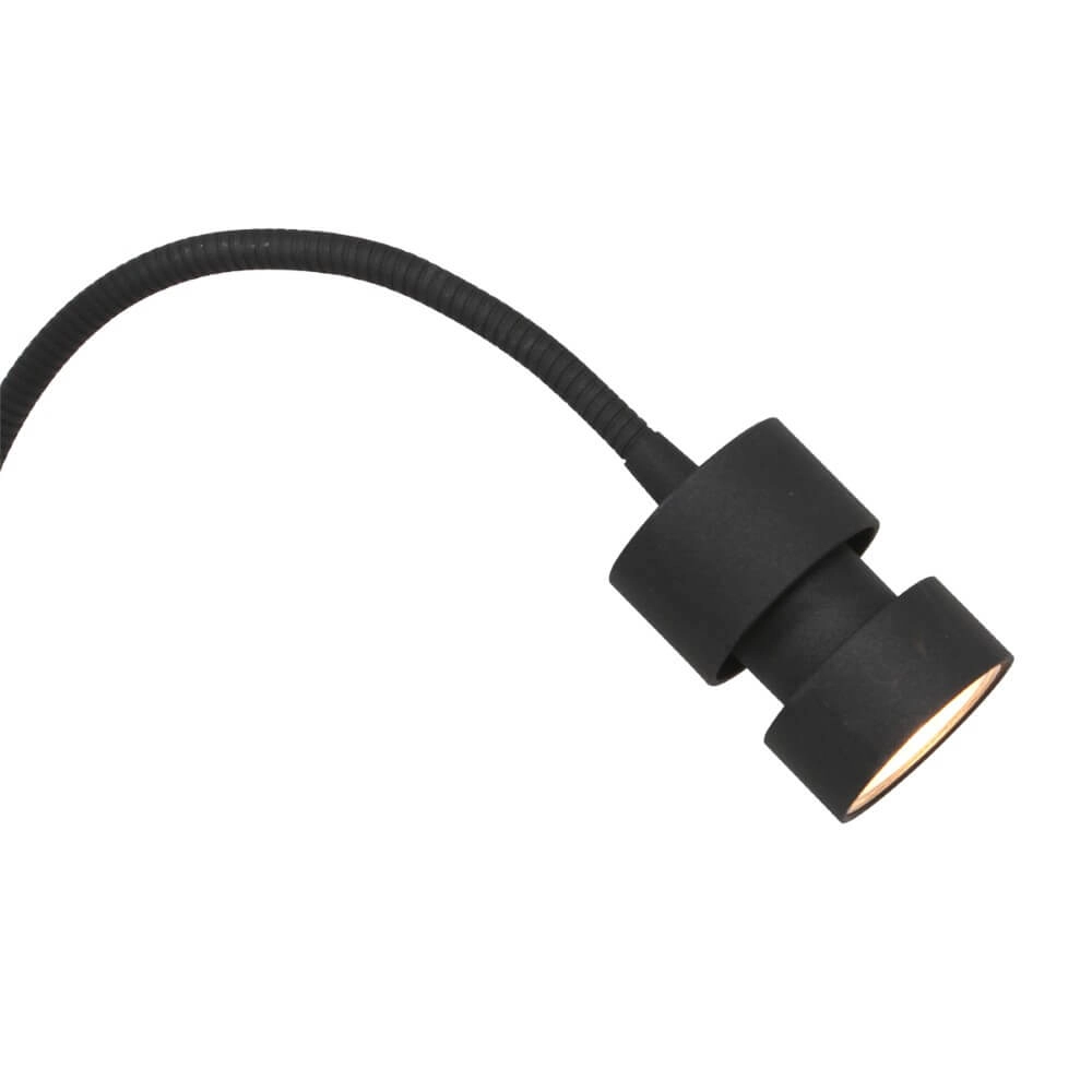 Vertelbaar leesspotje Natasja LED Zwart Steinhauer 8712746145434