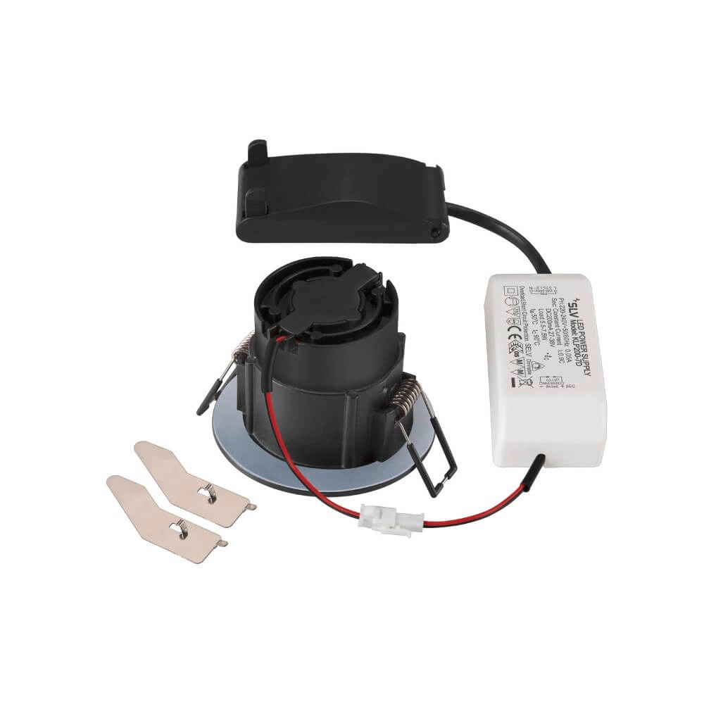 Ronde led spot New Tria 68 IP65 zwart - 3000K - 500lm - 38g SLV 4024163278539