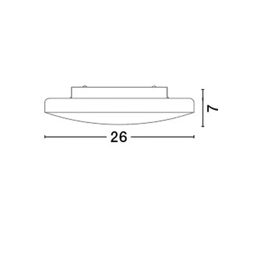 Plafondlamp Ivi Ø 26cm wit Lyora 5212017405760
