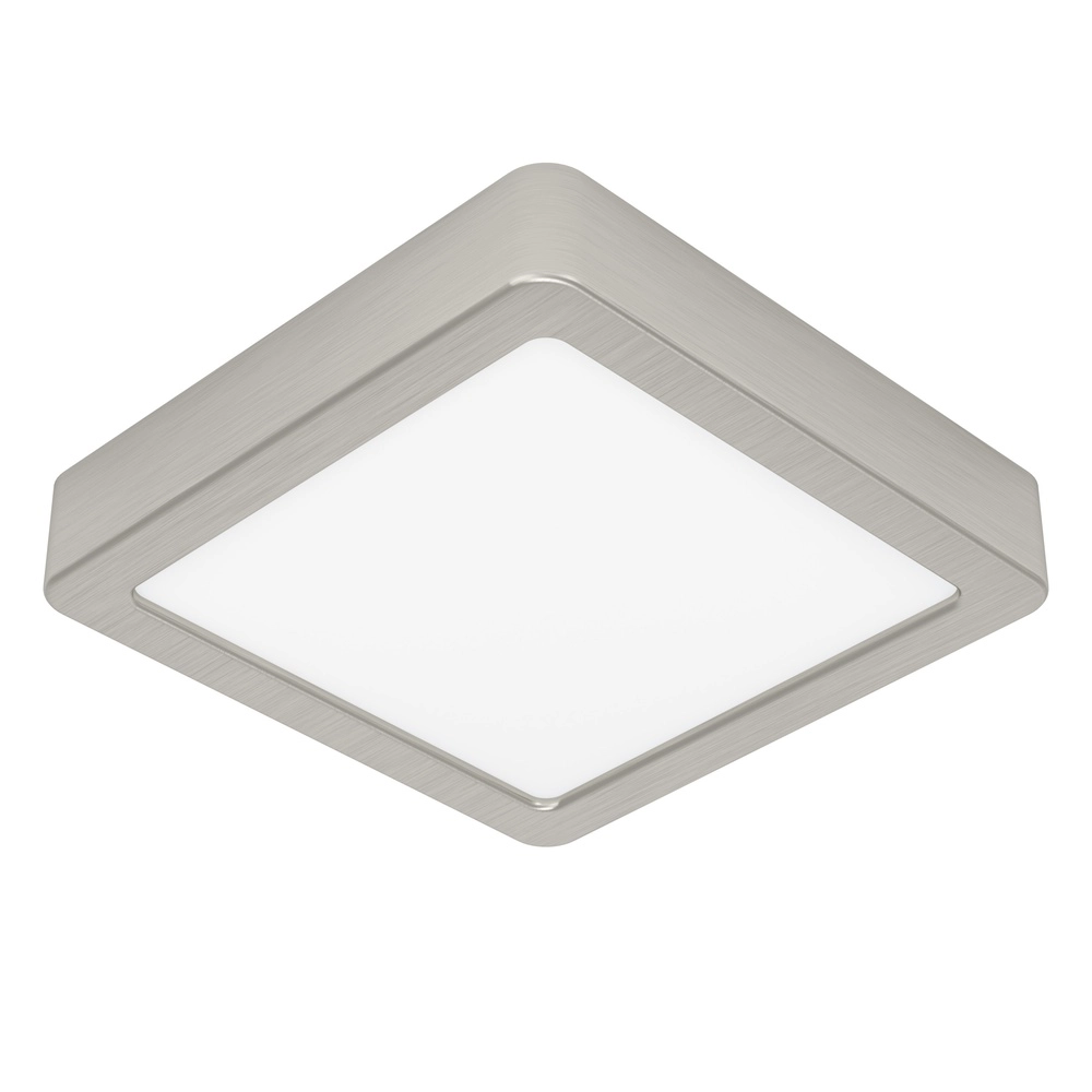 Led plafonnière Fueva 6 vierkant - rvs - 15x15cm