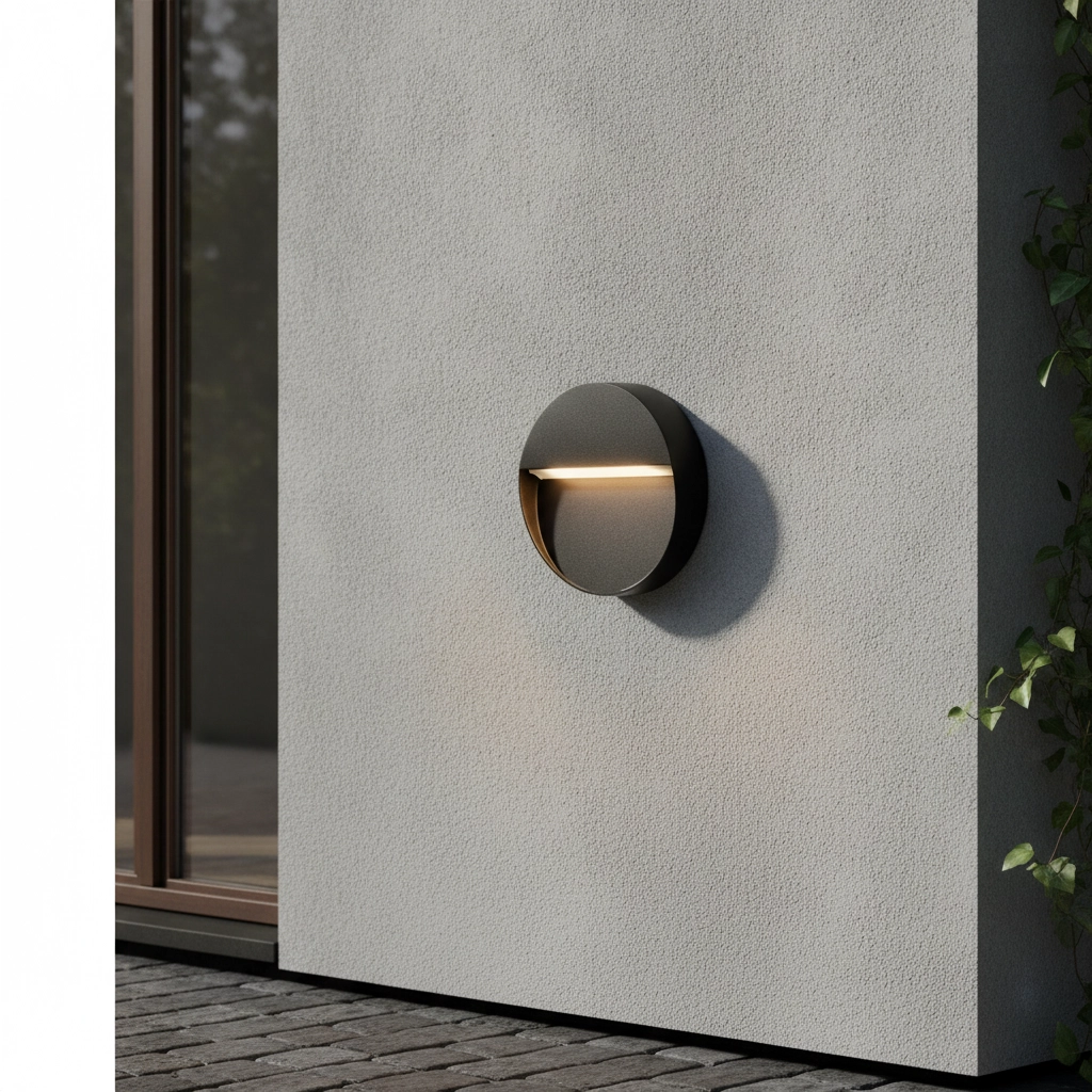 Ronde wandlamp Nectar design antraciet