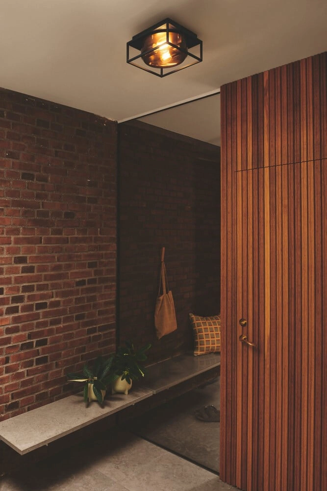 Zwarte plafondlamp IP44 Griffin met smoke venster Nordlux 5704924010767