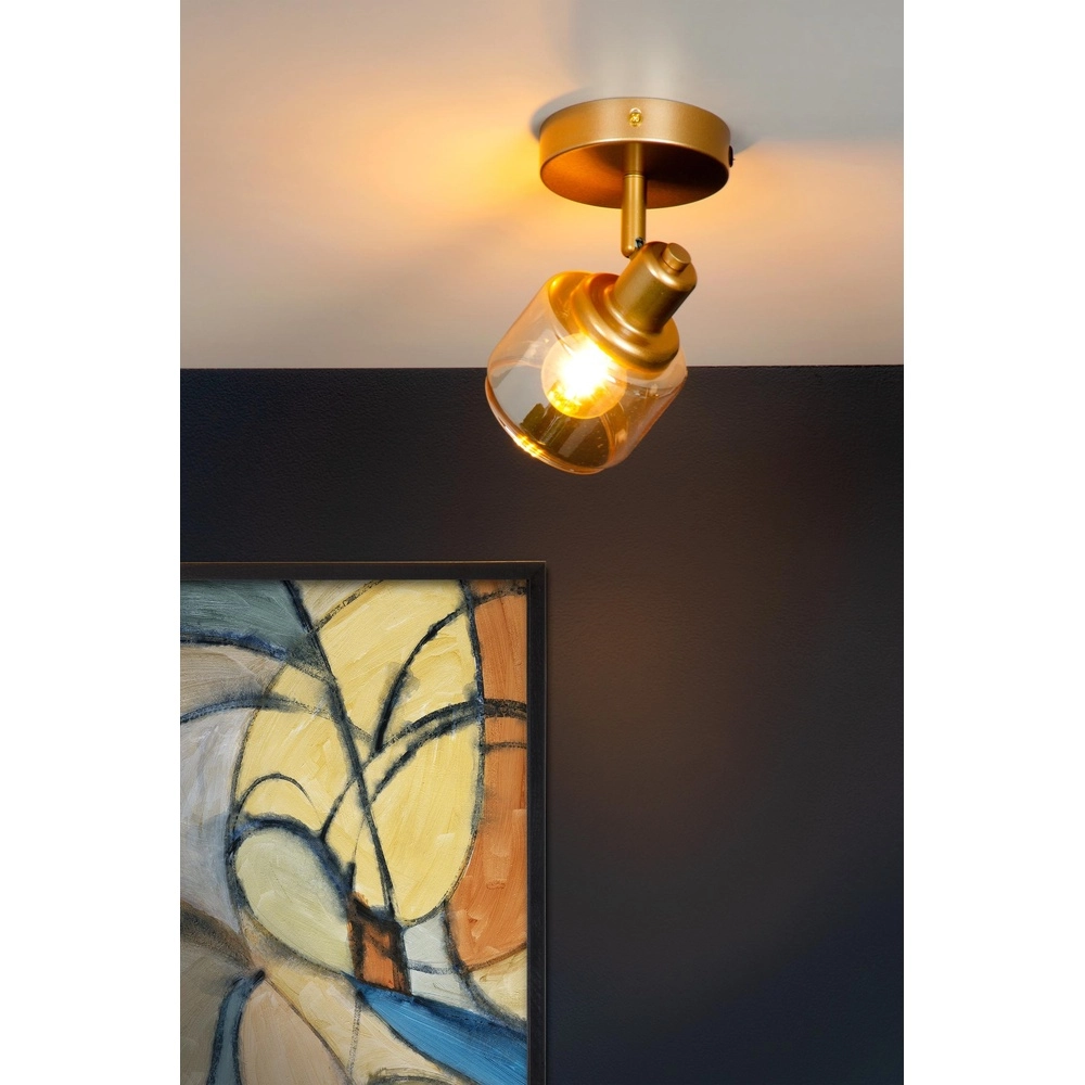 Plafondlamp Bjorn enkel goud Lucide 5411212771209