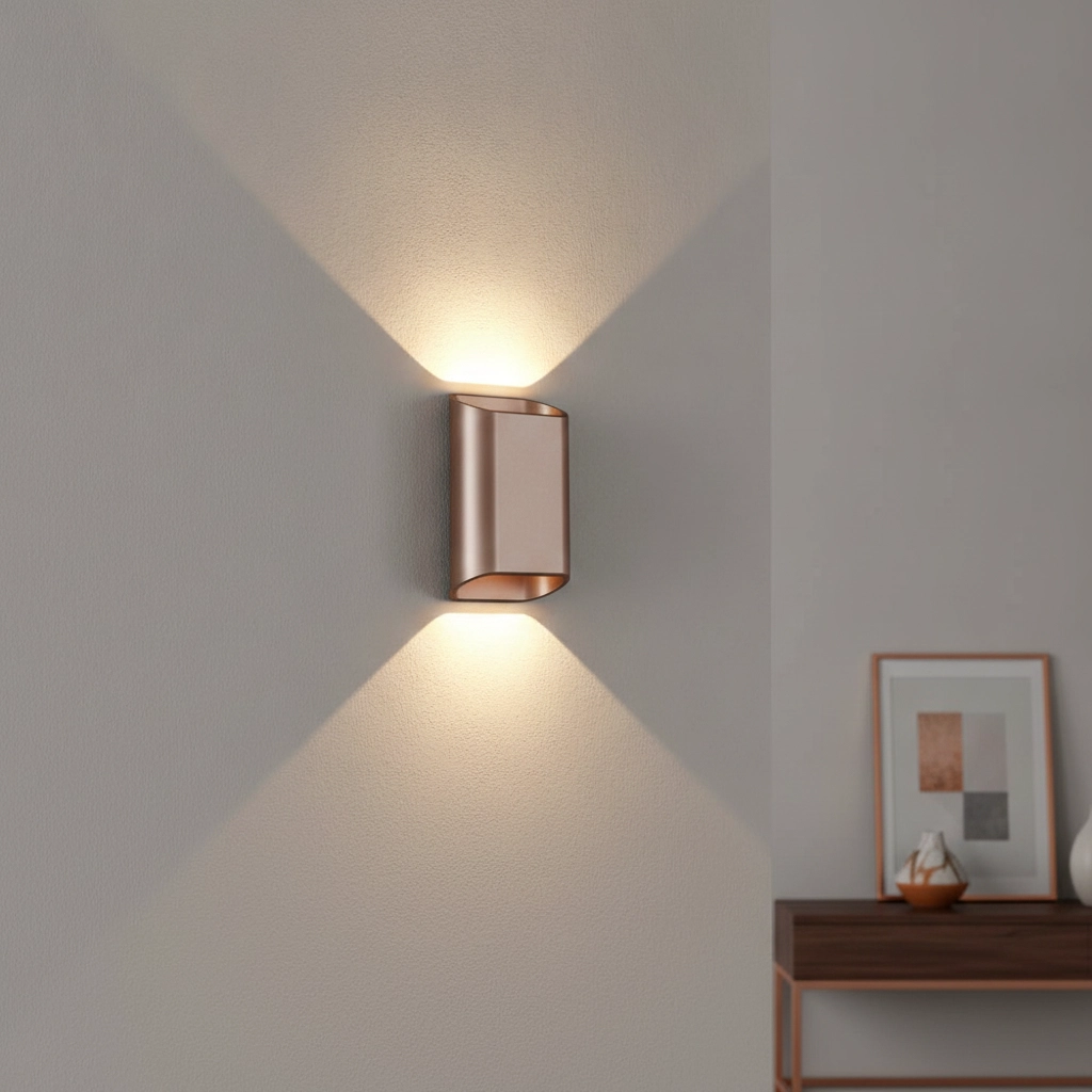 Wandlamp Diaz S Brons geborsteld