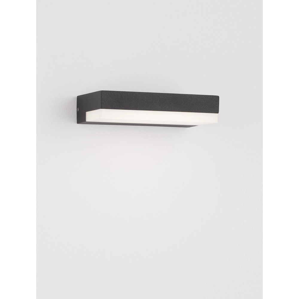 Strakke wandlamp Pure antraciet