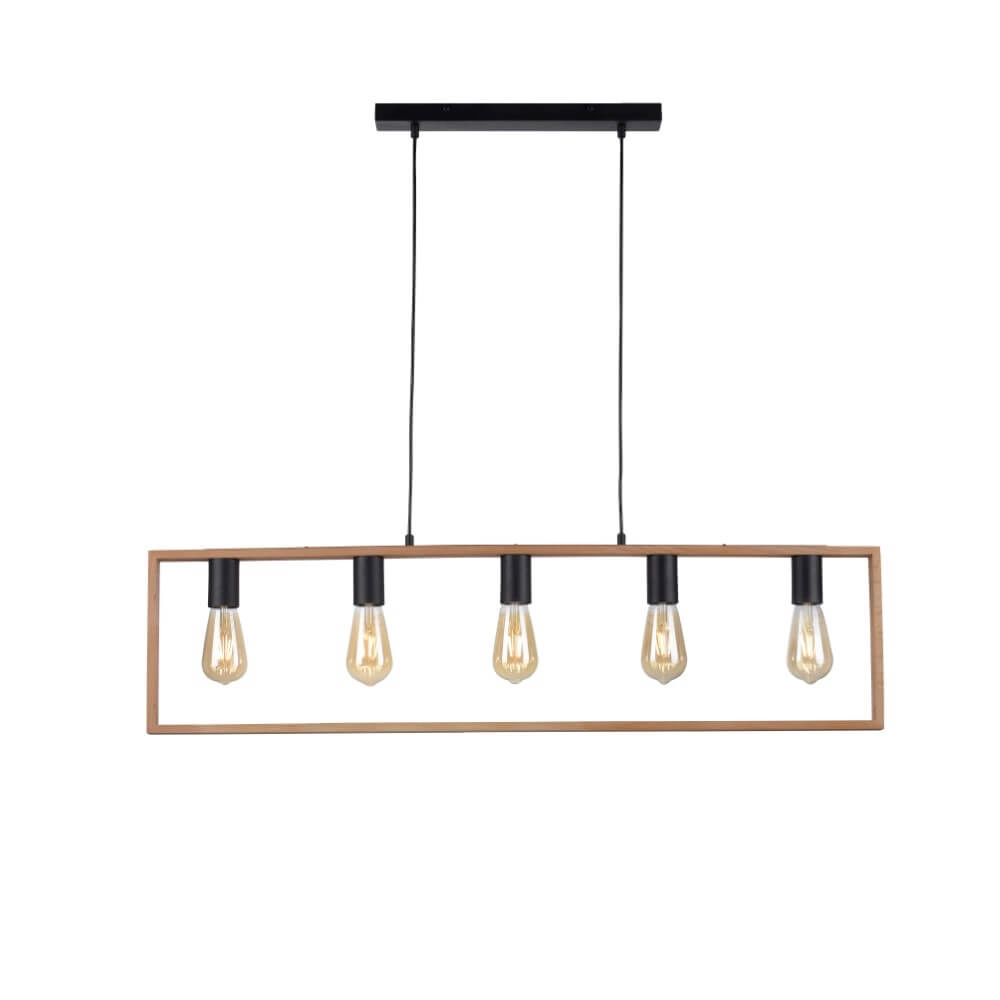 Landelijke hanglamp Franky 5-lichts Just Light 4043689966447