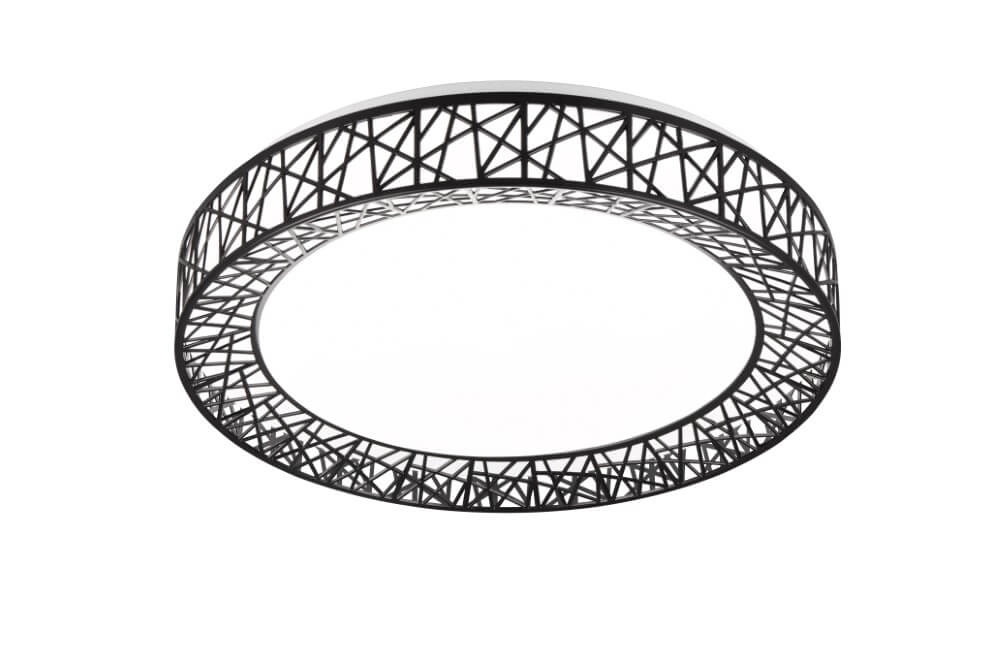 Zwarte plafondlamp Cluster Ø 48cm Trio 4017807599824